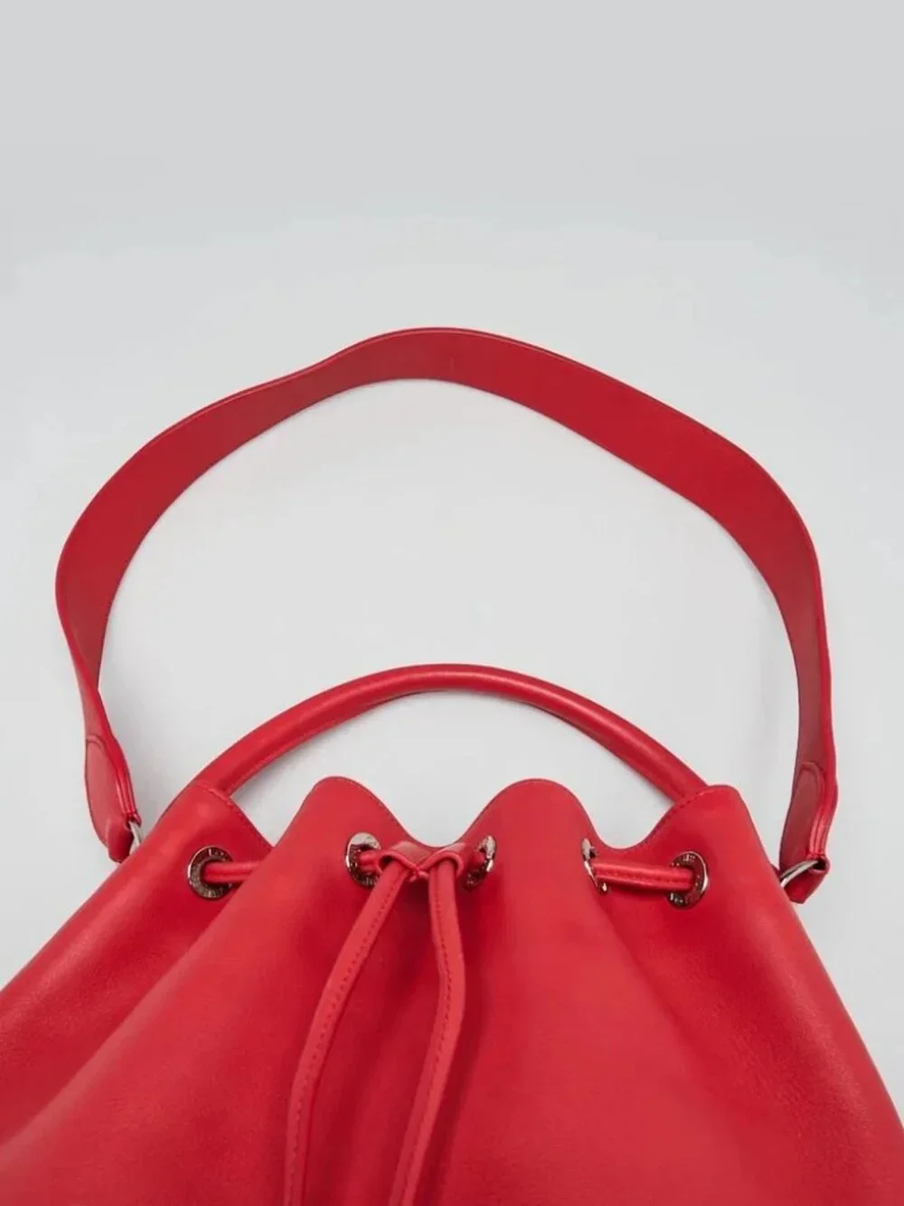 Louis Vuitton Pink Calfskin Leather Bucket Bag